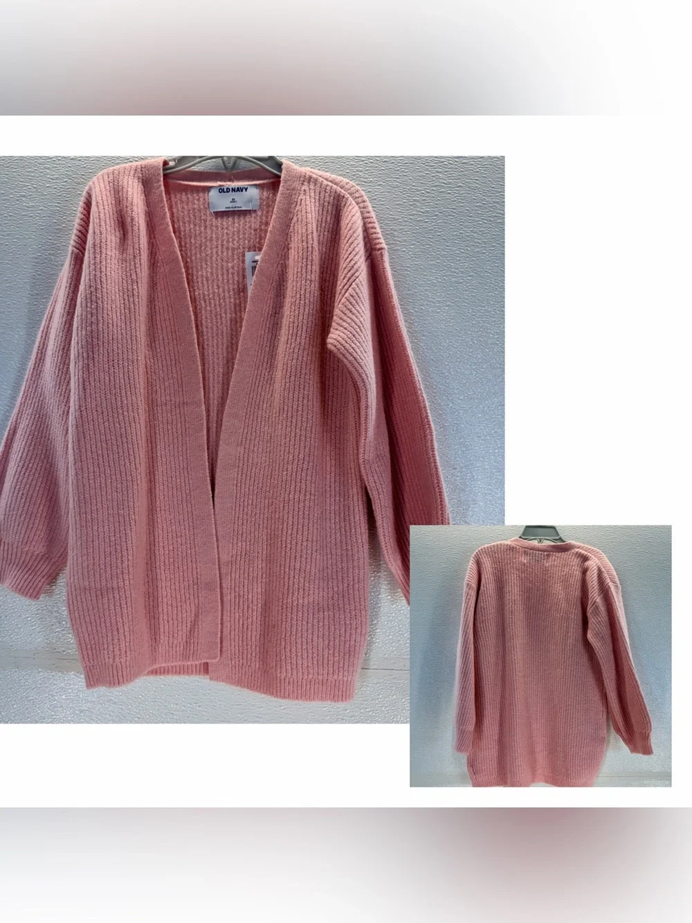 Old Navy Toddler Girls Pink Open Front Cardigan Sweater Size 5T NWT
